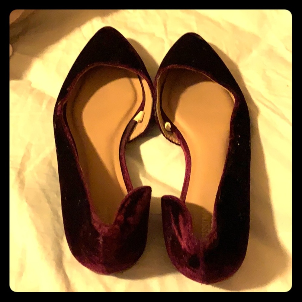 Velvet flats